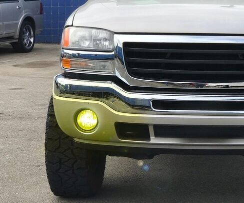 iJDMTOY OEM-Spec Clear Lens Fog Light Kit with 15-SMD Super Bright Xenon White LED Replacement Bulbs Compatible with 2003-2006 GMC Sierra 1500 2500 3500 in Saudi Arabia