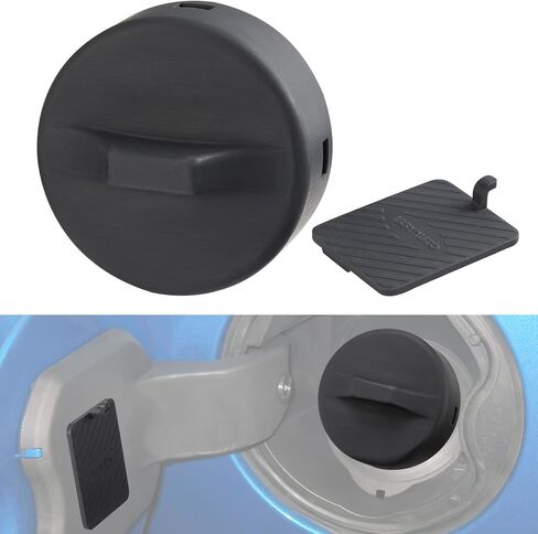 غطاء وقود نظام الوقود بدون غطاء من ISSYAUTO متوافق مع F150 2015 2016 2017 2018 2019 2020 غطاء غطاء الغاز وحامل مقاوم للغبار والرطوبة in Kuwait