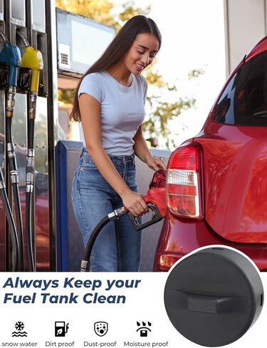 غطاء وقود نظام الوقود بدون غطاء من ISSYAUTO متوافق مع F150 2015 2016 2017 2018 2019 2020 غطاء غطاء الغاز وحامل مقاوم للغبار والرطوبة in Kuwait