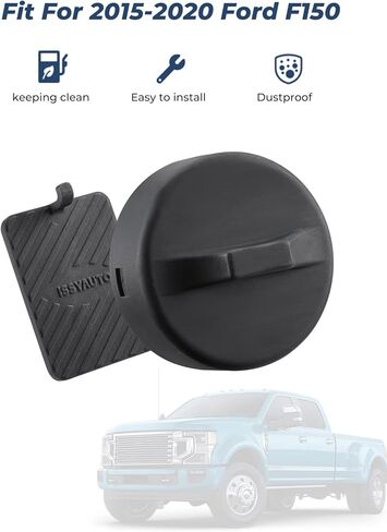 غطاء وقود نظام الوقود بدون غطاء من ISSYAUTO متوافق مع F150 2015 2016 2017 2018 2019 2020 غطاء غطاء الغاز وحامل مقاوم للغبار والرطوبة in Kuwait