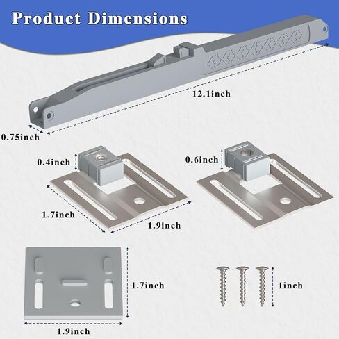 2 قطعة باب الحظيرة آلية إغلاق ناعمة، ترقية توافق الوزن العالمي دعم الباب يصل إلى 160 رطل، فتح سهل بدون جهد، إغلاق سلس، باب منزلق خالٍ من الفتحات، أجهزة عازلة زنبركية in Kuwait