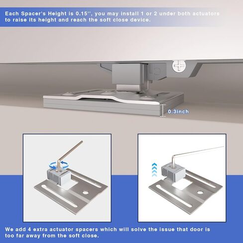 2 قطعة باب الحظيرة آلية إغلاق ناعمة، ترقية توافق الوزن العالمي دعم الباب يصل إلى 160 رطل، فتح سهل بدون جهد، إغلاق سلس، باب منزلق خالٍ من الفتحات، أجهزة عازلة زنبركية in Kuwait