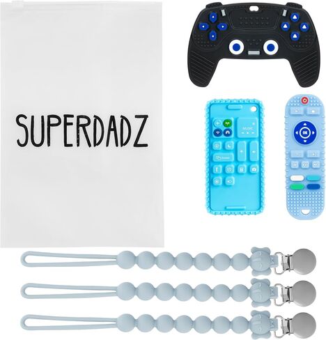 6-Pack Baby Teething Baby Toys 0-6 months, baby toys 6-12 months, baby toys 12-18 months. Baby boy gifts, definitely baby necessities. Makes a perfect pairing with your baby stuff for teething relief. in Saudi Arabia