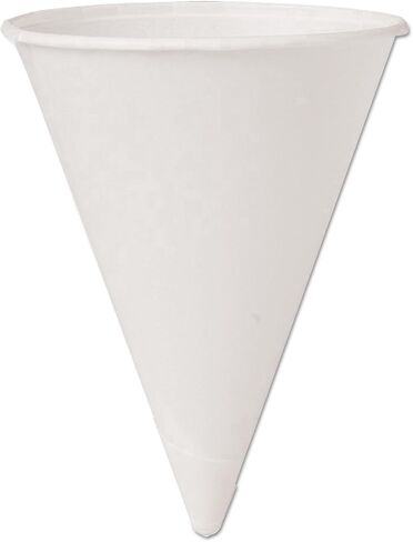 SOLO Cup Company 4BR-2050 أكواب مياه مخروطية 200 قطعة، باردة، ورقية، 118 مل، أبيض، عدد 1 (عبوة من 1)، رمادي in Kuwait