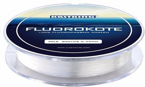 KastKing Fluorokote 100% Fluorocarbon Coated Fishing Line, Fluorocarbon Leader, Extreme Clarity,Fast Sinking,Shock Resistant, High Abrasion Resistance in Saudi Arabia