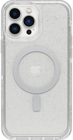 سلسلة OtterBox Symmetry Clear + حافظة مضادة للميكروبات مع MagSafe لهاتف iPhone 13 Pro Max وiPhone 12 Pro Max (فقط) - عبوة غير مخصصة للبيع بالتجزئة - Stardust (جليتر شفاف) in Kuwait