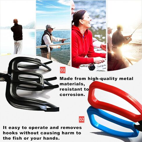 2PCS 3 Claw Fish Gripper,Upgrade Metal Fishing Pliers Gripper Fish Control Clamp,Grip Tackle Tool Control Forceps for Most Freshwater Fish in Saudi Arabia