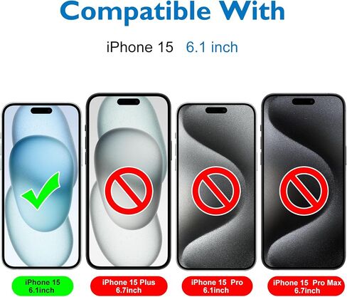 Mothca Matte Privacy Screen Protector for iPhone 15 [6.1 inch] with Easy Installation Tool, Anti Spy Anti Glare Full Coverage Tempered Glass Film, Anti-Fingerprint, Case Friendly, Smooth as Silk in Saudi Arabia