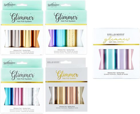 Spellbinders Ultimate Hot Foil Bundle – 20 Rolls in a Variety of Beautiful Rich Colors, Satin Pastels, Essential Metallics, Spellbound, Metallic & Holographic, Satin Metallics in Saudi Arabia