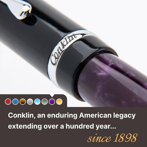 قلم حبر Conklin Duragraph (Purple Nights) - Omniflex Nib - قلم فاخر لليوميات والتوقيعات والهدايا التي لا تنسى في أي مناسبة in Saudi Arabia
