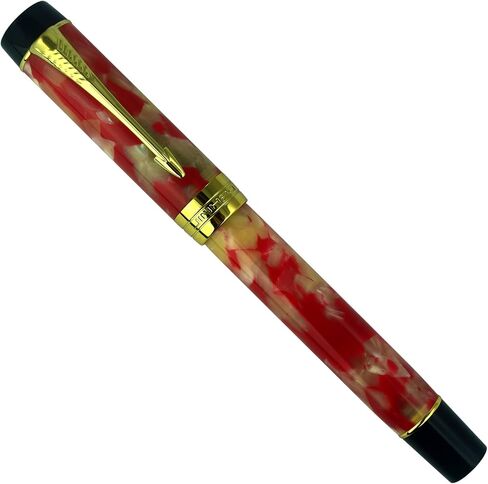 Jinhao Century Series 100 Fountain Pen, Dark Blue Marble, 18KGP Fine Nib With Ink Converter, Arrow Clip, Gift Box in Saudi Arabia