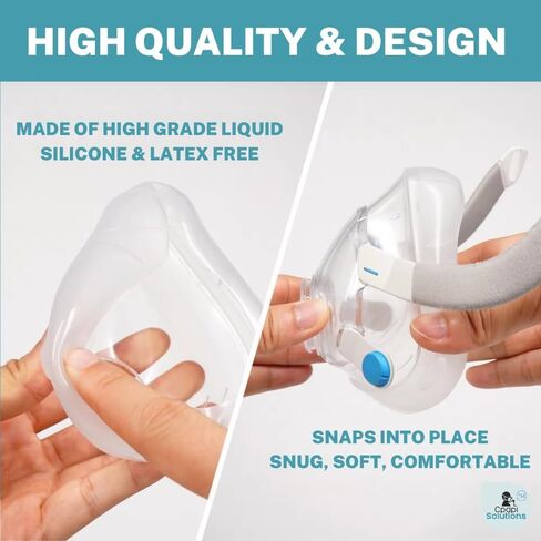 Replacement Cushion Compatible with F20 (Large) AirFit AirTouch CPAP Mask, Premium and Snug Fit, Soft and Durable Material, Covers Nose and Mouth, Large in Saudi Arabia