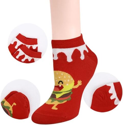 Benefeet Sox Womens Girls Cute Ankle Socks Novelty Funny Low Cut Socks Funky Designed Summer Short Socks Christmas Gifts in Saudi Arabia