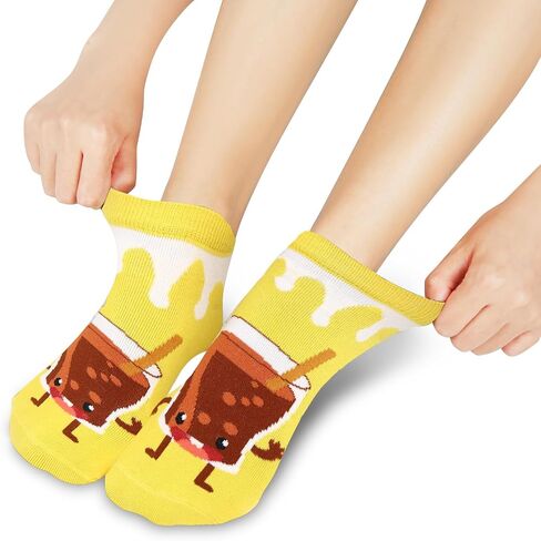 Benefeet Sox Womens Girls Cute Ankle Socks Novelty Funny Low Cut Socks Funky Designed Summer Short Socks Christmas Gifts in Saudi Arabia