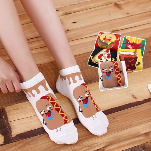Benefeet Sox Womens Girls Cute Ankle Socks Novelty Funny Low Cut Socks Funky Designed Summer Short Socks Christmas Gifts in Saudi Arabia