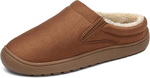 Mens Winter Foam Cozy House Slippers Microsuede Slip on Indoor Outdoor Warm Slippers in Saudi Arabia