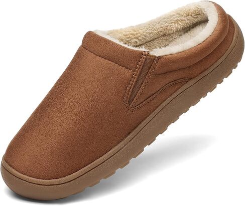 Mens Winter Foam Cozy House Slippers Microsuede Slip on Indoor Outdoor Warm Slippers in Saudi Arabia