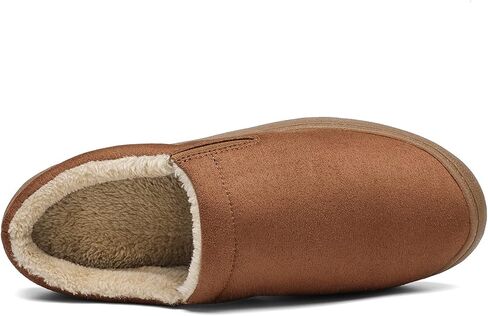 Mens Winter Foam Cozy House Slippers Microsuede Slip on Indoor Outdoor Warm Slippers in Saudi Arabia