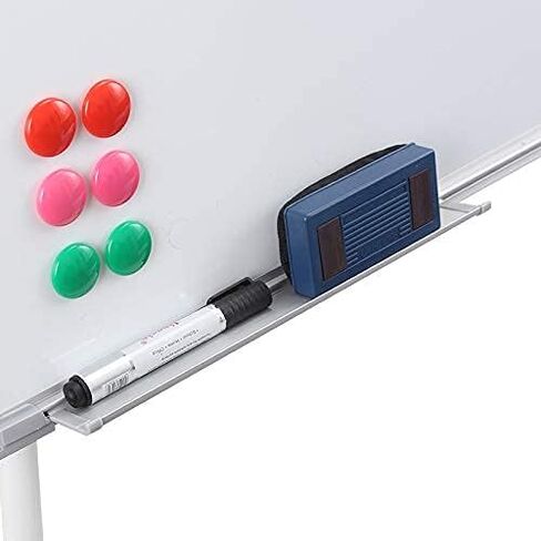 سبورة بيضاء مغناطيسية بحامل ثلاثي القوائم للمسح الجاف، لوحة قلابة للمسح الجاف مقاس 24 بوصة × 36 بوصة، حامل قابل لضبط الارتفاع،... in Kuwait