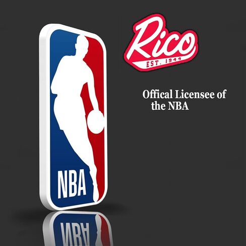 NBA Houston Rockets Men’s Trifold Black Wallet - Premium 9 Pocket Laser-Engraved Team Logo on Vegan Leather - Minimalist Design, ID Window, Credit Card Holder - Ideal Men’s Gift in Saudi Arabia