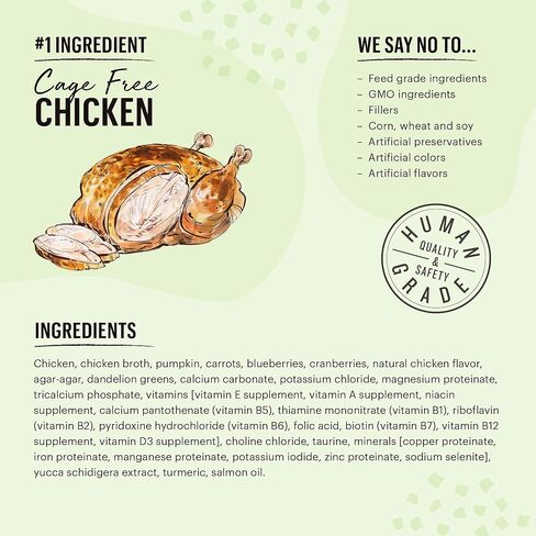 The Honest Kitchen Grain Free Minced Chicken in Bone Broth Gravy Wet Cat Food, 2.8 oz x12 in Saudi Arabia