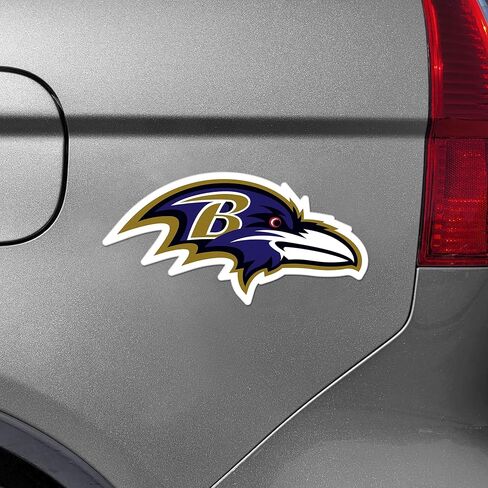 FANMATS 32355 مغناطيس شعار الفريق الكبير Baltimore Ravens 10 بوصة (11.512 بوصة × 12.1943 بوصة) in Saudi Arabia