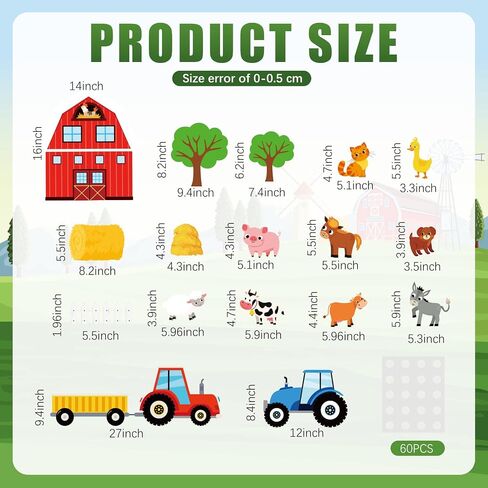 89 Pcs Farm Bulletin Board Cutouts Farm Animals Classroom Decoration Welcome to The Herd Bulletin Board Set Back to School Kids Educational Learning Activities School Class Decor in Saudi Arabia