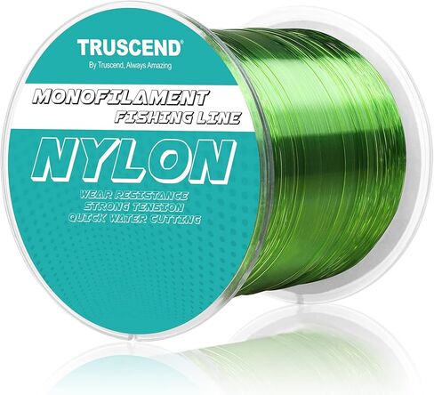 TRUSCEND Monofilament Fishing Line, Superior Nylon Low Memory Fishing Line, Excellent Casting, Exceptional Strength and Abrasion Resistance Mono Line, Good Sensitivity Fishing Wire, 14lb/0.28mm/547yds in Kuwait