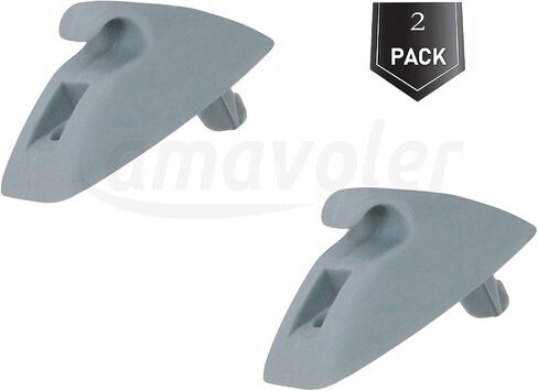 2 PCS Interior Sun Visor Hook Clip Bracket Fit for VW Golf MK2 Passat Polo Jetta OEM:191857559. (Gray) in Saudi Arabia