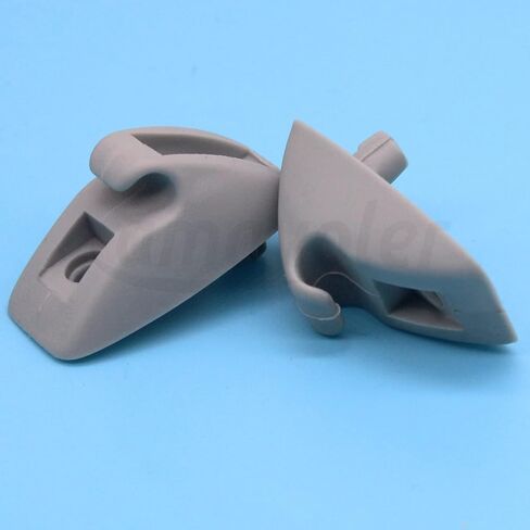 2 PCS Interior Sun Visor Hook Clip Bracket Fit for VW Golf MK2 Passat Polo Jetta OEM:191857559. (Gray) in Saudi Arabia