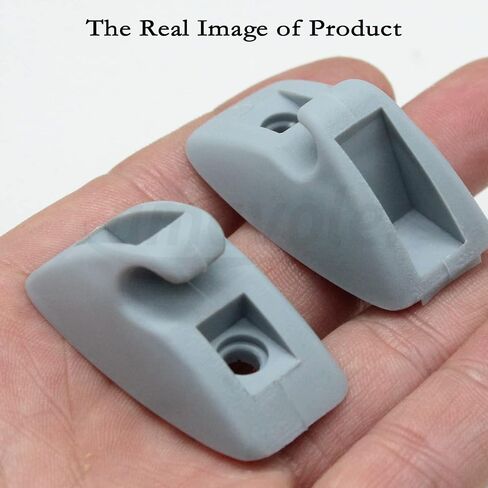 2 PCS Interior Sun Visor Hook Clip Bracket Fit for VW Golf MK2 Passat Polo Jetta OEM:191857559. (Gray) in Saudi Arabia
