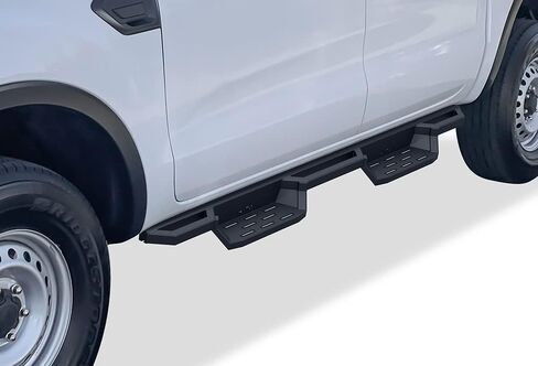 ألواح جانبية للركض من الفولاذ المقاوم للصدأ APS متوافقة مع Ford Ranger 2019-2023 SuperCrew Cab ذات 4 أبواب in Kuwait