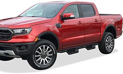 ألواح جانبية للركض من الفولاذ المقاوم للصدأ APS متوافقة مع Ford Ranger 2019-2023 SuperCrew Cab ذات 4 أبواب in Kuwait