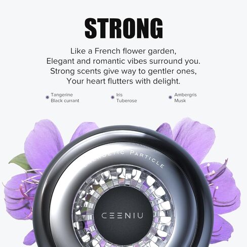 [Ultra-Lasting Fragrance] CEENIU Car Air Fresheners, Lasting 4 months, Germain & Rose Fragrance from France, Vent Clip & Hang, Aluminum Alloy CF9 car fresheners in Saudi Arabia