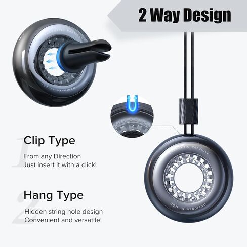 [Ultra-Lasting Fragrance] CEENIU Car Air Fresheners, Lasting 4 months, Germain & Rose Fragrance from France, Vent Clip & Hang, Aluminum Alloy CF9 car fresheners in Saudi Arabia