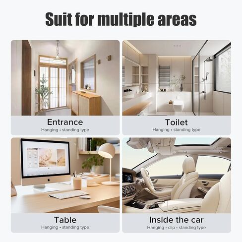 [Ultra-Lasting Fragrance] CEENIU Car Air Fresheners, Lasting 4 months, Germain & Rose Fragrance from France, Vent Clip & Hang, Aluminum Alloy CF9 car fresheners in Saudi Arabia