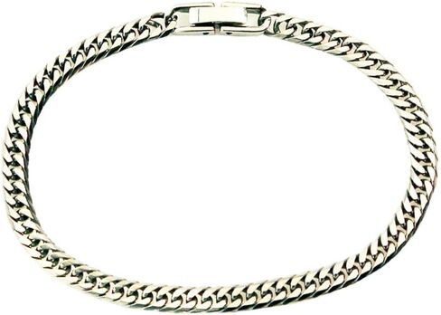 Pure Titanium 6sided, Double Cuban-Link, Curb Chain Bracelets For Men Women,very light weigt Solid Titanium Hip Hop Necklace Made In Japan in Saudi Arabia