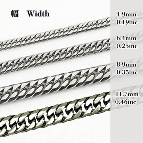 Pure Titanium 6sided, Double Cuban-Link, Curb Chain Bracelets For Men Women,very light weigt Solid Titanium Hip Hop Necklace Made In Japan in Saudi Arabia