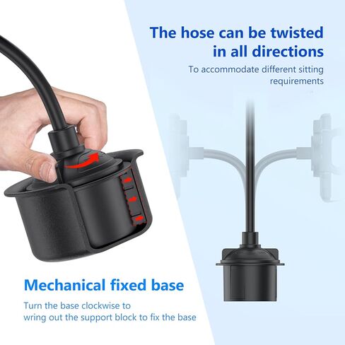 قطعة واحدة من حامل أكواب السيارة، حامل الهاتف الخليوي العالمي للسيارة، حامل الهاتف الخليوي قابل للتعديل بزاوية 360 درجة، حامل هاتف السيارة يناسب معظم الهواتف الذكية (أسود) in Kuwait