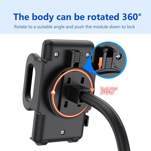 قطعة واحدة من حامل أكواب السيارة، حامل الهاتف الخليوي العالمي للسيارة، حامل الهاتف الخليوي قابل للتعديل بزاوية 360 درجة، حامل هاتف السيارة يناسب معظم الهواتف الذكية (أسود) in Kuwait