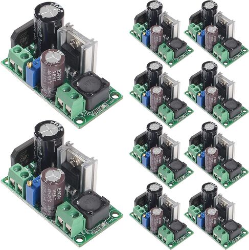 AITRIP 10PCS AC/DC to DC Step Down Buck Converter AC 5-30V DC 5-48V 24V 36V 48V to DC 2.5-35V 12V Voltage Regulator Board 2A Adjustable Volt Power Supply Module in Saudi Arabia