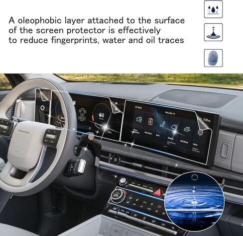 SHAOHAO for 2025 2026 Hyundai Venue Screen Protector Fit for 2020 2021 2022 2023 2024 2025 2026 Hyundai Venue Accessories (SE، SEL) غطاء شاشة مقاوم للخدش وبصمات الأصابع مقاس 8 بوصات in Saudi Arabia