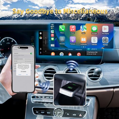 محول Carplay اللاسلكي، 2 في 1 Carplay اللاسلكي ومحول Android التلقائي، ترقية محول CarPlay اللاسلكي لسيارات CarPlay السلكية OEM، أسرع دونجل 5 جيجا هرتز واي فاي اتصال تلقائي سريع، التوصيل والتشغيل in Saudi Arabia