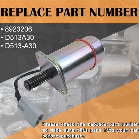 Bicos 8923206 Heavy Duty Stop Solenoid Fits for Trombetta 12V Detroit 8.2L Diesel Replacement# D513-A30 DB Electrical Pull Solenoid in Saudi Arabia
