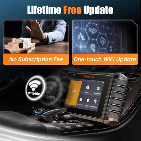 2024 Foxwell قارئ رمز السيارة NT706 Obd2 الماسح الضوئي ABS وسادة هوائية محرك نقل البطارية أداة المسح الضوئي، 5.5 بوصة Android 9.0 Tablet WiFi ترقية NT604 أداة تشخيص الماسح الضوئي للسيارات والشاحنات in Kuwait