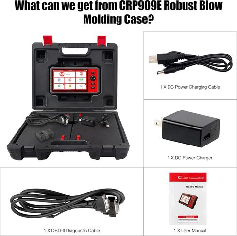 LAUNCH CRP909E Elite Full System Obd2 Scanner، 2024 OE-Level Car Diagnostic Scan Tool، 28+ خدمة إعادة الضبط، TPMS، SAS، DPF، نزيف ABS، تحديث مجاني لمدة عامين in Saudi Arabia