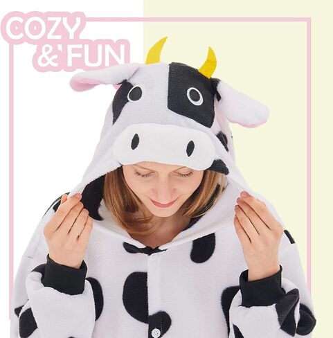 NEWCOSPLAY Animal Onesie Adult Pajamas Plush One Piece Cosplay Costume in Saudi Arabia