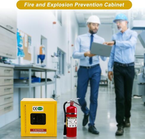 Flammable Storage Cabinet, 2 Gallon, 13"x13" x13", Flammable Liquid Storage Cabinet for Gasoline Storage in Saudi Arabia