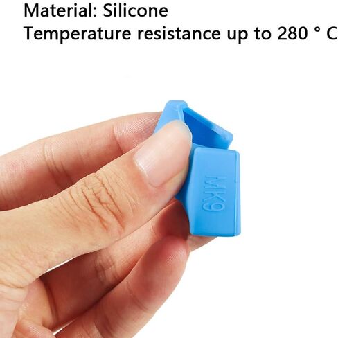 Aokin 3D Printer Hotend سيليكون جورب سخان غطاء سيليكون لـ Creality Ender 3، Ender 3 Pro، Ender 5، Ender 5 Pro، CR-10/10S، Anet A8، MK7/8/9 Hotend، أزرق، 3 قطع in Kuwait