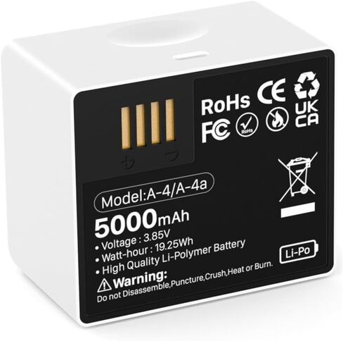 Battery for Arlo Pro 3, (Upgrade) 5000mAh Ultra High Capacity Rechargeable Battery for Arlo Ultra Arlo Ultra 2 Arlo Pro 3 Arlo Pro 4 Arlo Pro 5 Camera VMA5400 in Kuwait